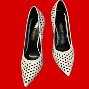 Nine West Geo Laser Cut High Heels